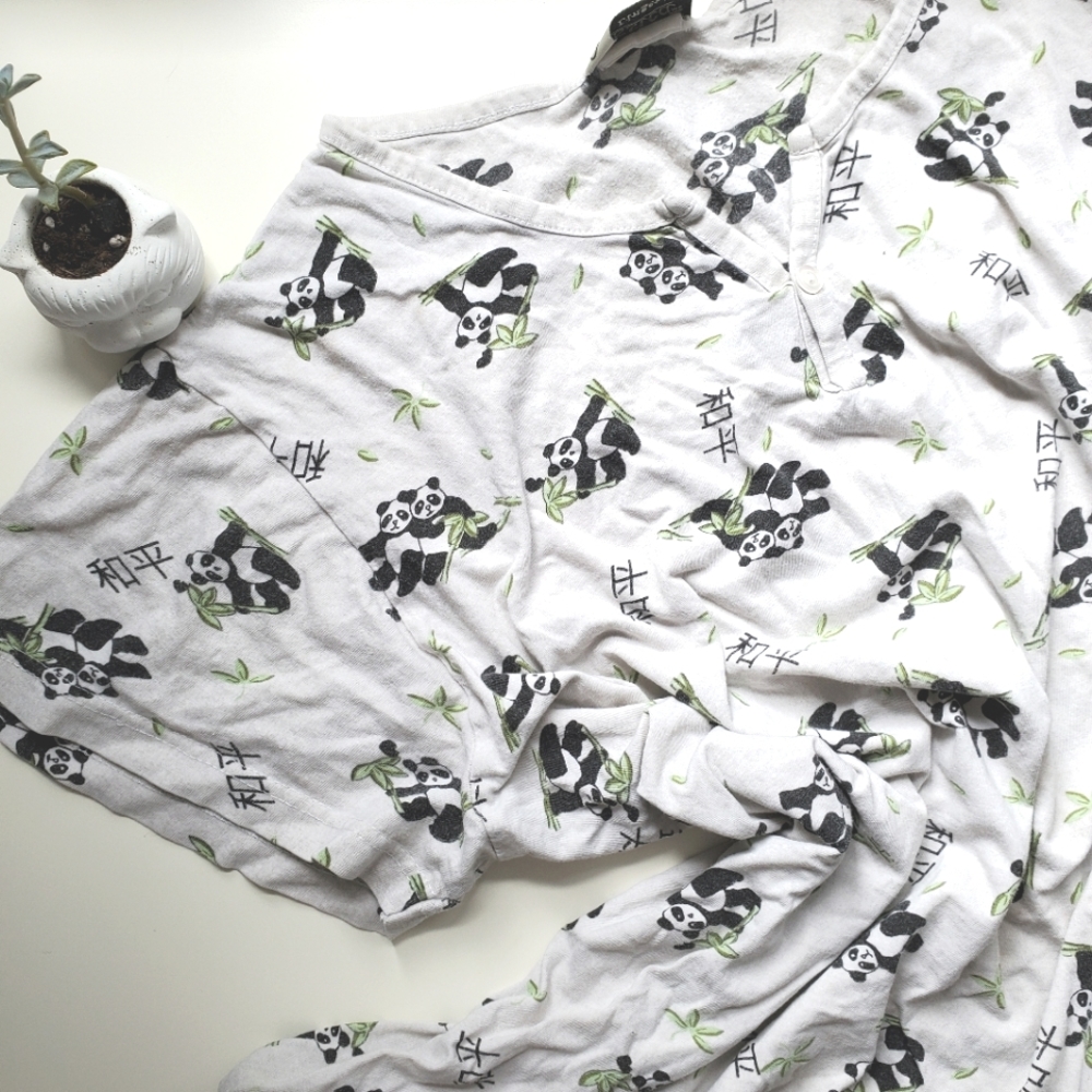 Jessica Lingerie Panda Peace Nightgown Medium